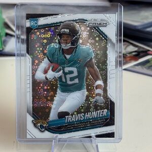🔥 2025 Travis Hunter Panini Prizm White Disco Rookie Prizm card.
